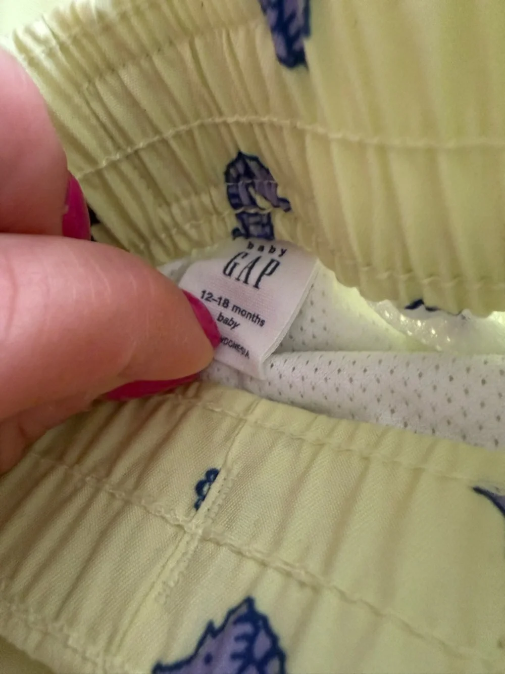 GAP Kids neon Yellow and Blue Seahorse Swim Set